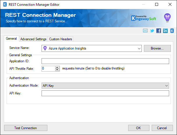 SSIS REST Azure Application Insights Connection Manager